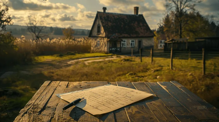 Magyar vidéki családi ház illusztrációja