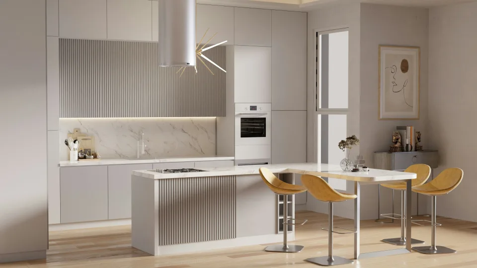 Eladó lakás konyhája