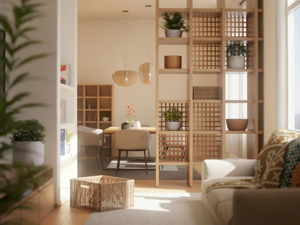 Saját tulajdonú ingatlan étkező nappalija